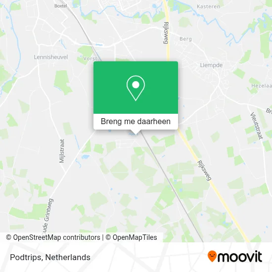 Podtrips kaart