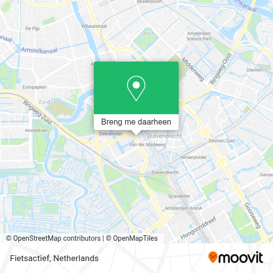 Fietsactief kaart