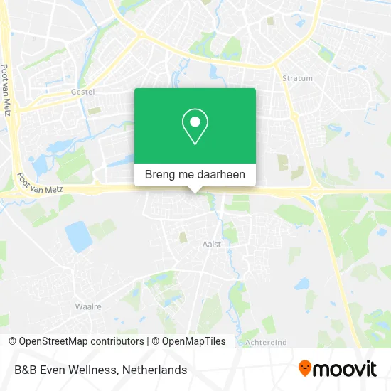 B&B Even Wellness kaart