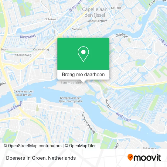 Doeners In Groen kaart