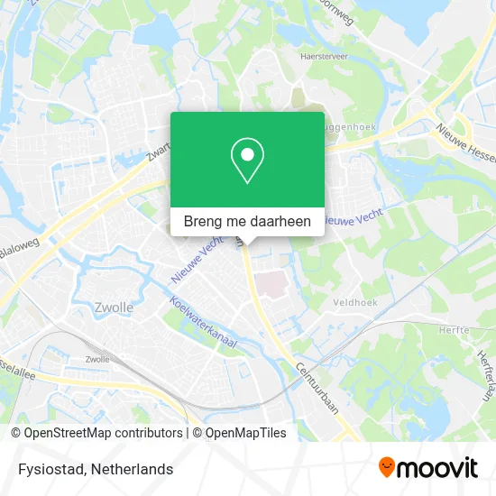 Fysiostad kaart