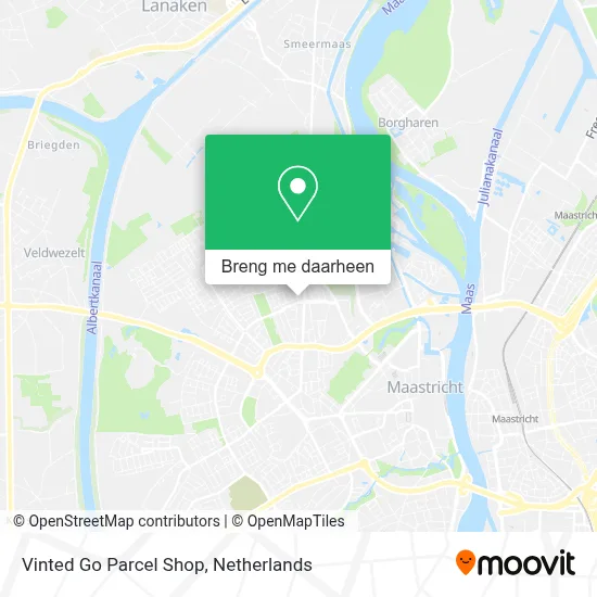 Vinted Go Parcel Shop kaart