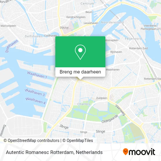 Autentic Romanesc Rotterdam kaart