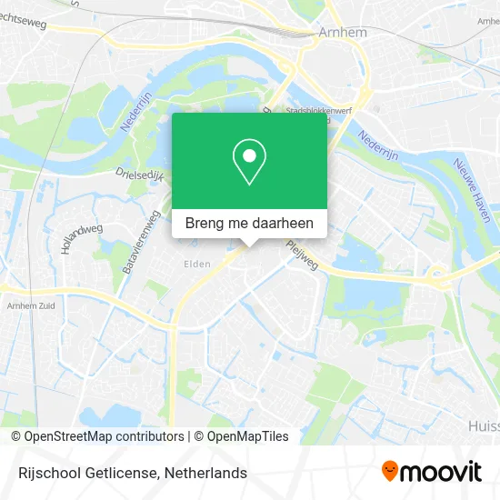 Rijschool Getlicense kaart