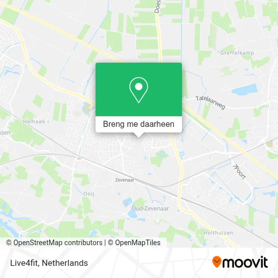Live4fit kaart