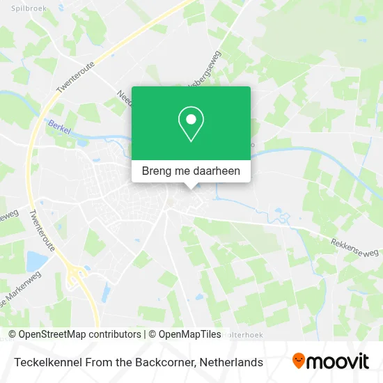 Teckelkennel From the Backcorner kaart