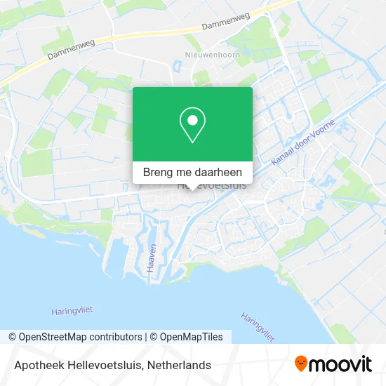 Apotheek Hellevoetsluis kaart