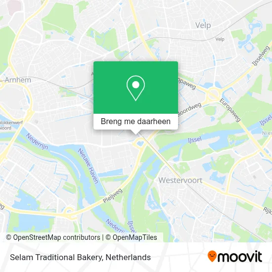 Selam Traditional Bakery kaart