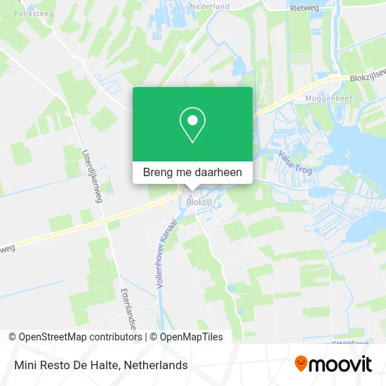 Mini Resto De Halte kaart