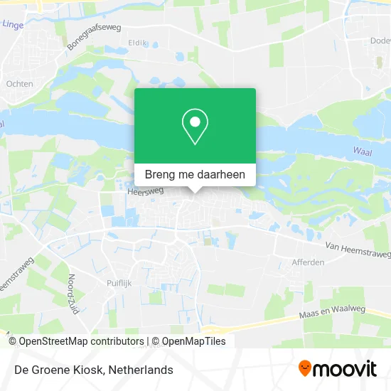 De Groene Kiosk kaart