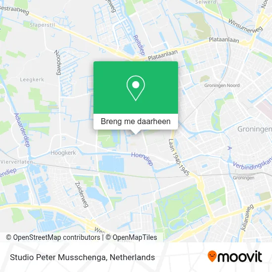 Studio Peter Musschenga kaart