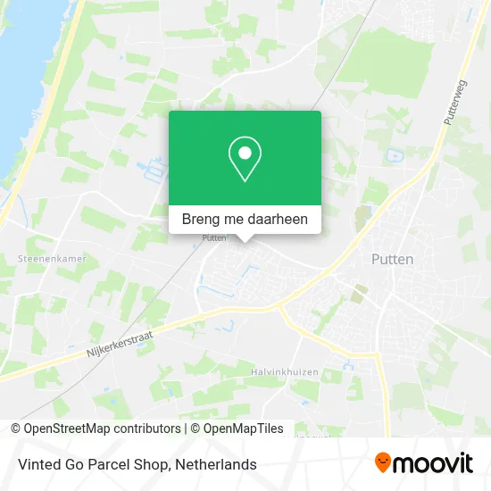 Vinted Go Parcel Shop kaart