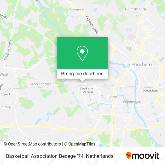 Basketball Association Becege '74 kaart