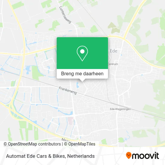 Automat Ede Cars & Bikes kaart