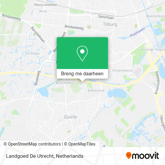 Landgoed De Utrecht kaart
