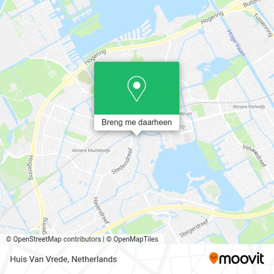 Huis Van Vrede kaart