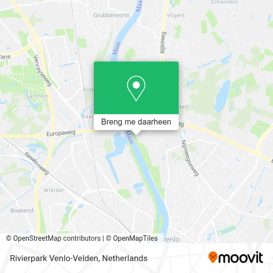 Rivierpark Venlo-Velden kaart