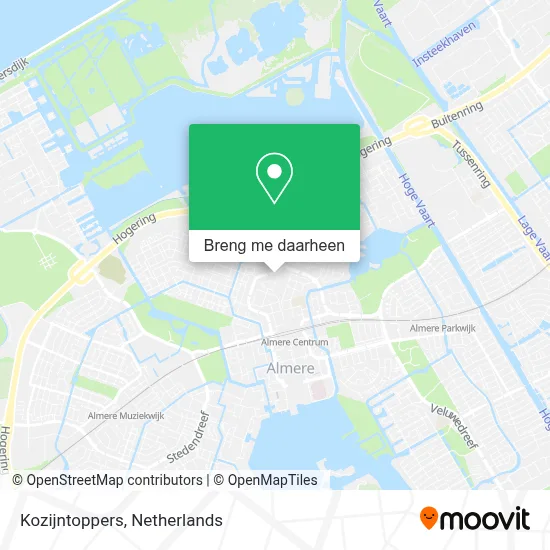 Kozijntoppers kaart