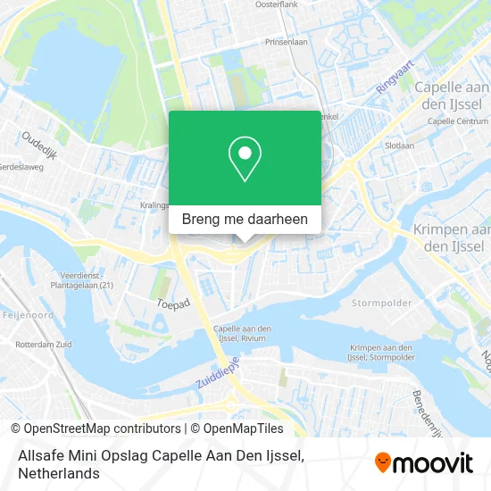 Allsafe Mini Opslag Capelle Aan Den Ijssel kaart