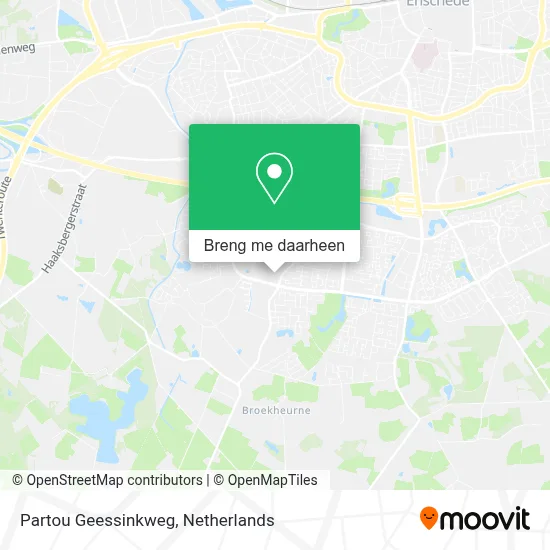 Partou Geessinkweg kaart