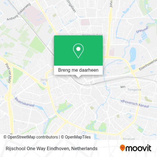 Rijschool One Way Eindhoven kaart