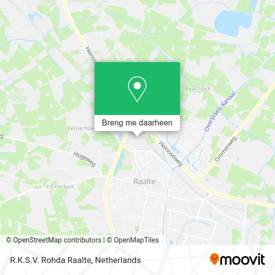 R.K.S.V. Rohda Raalte kaart