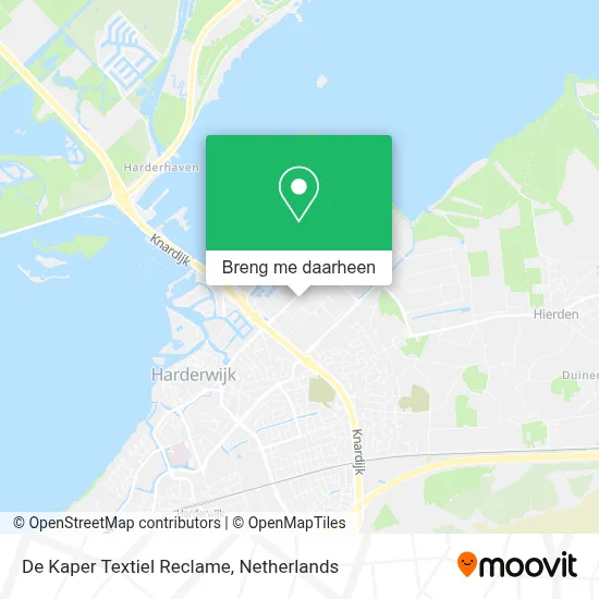 De Kaper Textiel Reclame kaart