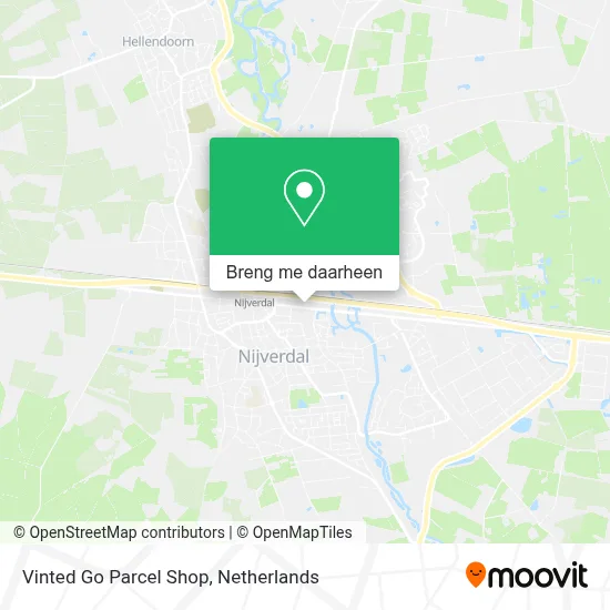 Vinted Go Parcel Shop kaart