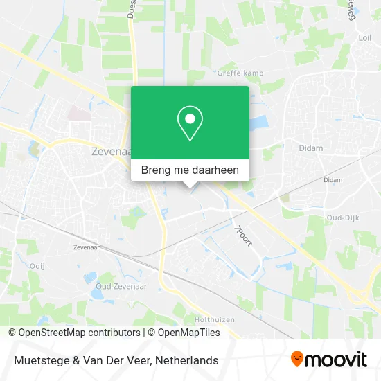 Muetstege & Van Der Veer kaart