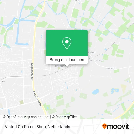 Vinted Go Parcel Shop kaart