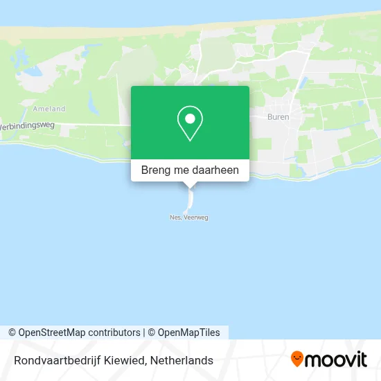 Rondvaartbedrijf Kiewied kaart