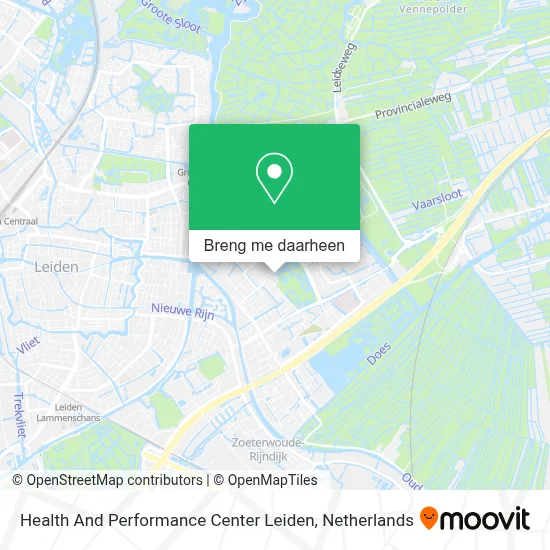 Health And Performance Center Leiden kaart