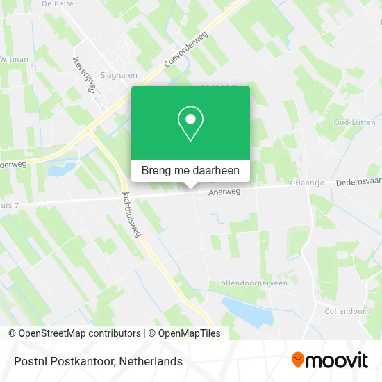 Postnl Postkantoor kaart