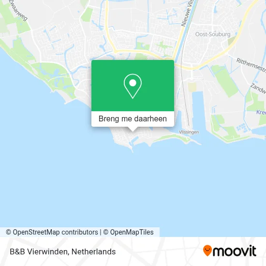 B&B Vierwinden kaart