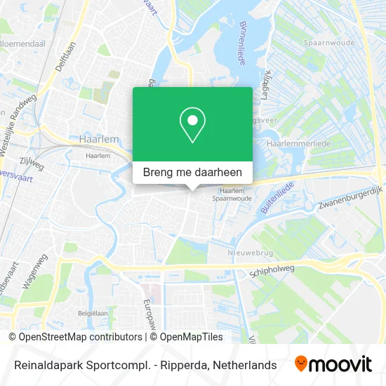 Reinaldapark Sportcompl. - Ripperda kaart
