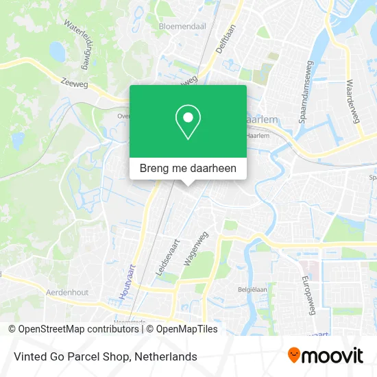 Vinted Go Parcel Shop kaart