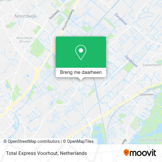 Total Express Voorhout kaart