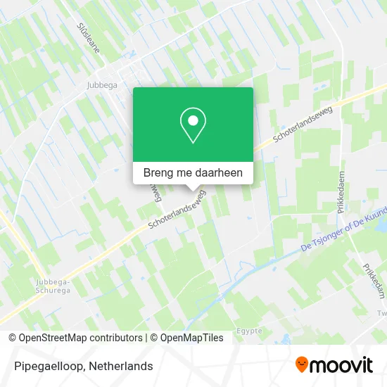 Pipegaelloop kaart