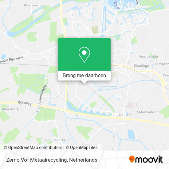 Zemo Vof Metaalrecycling kaart