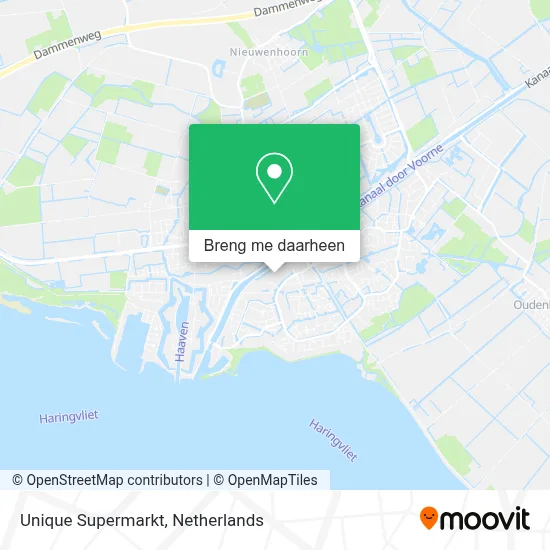 Unique Supermarkt kaart