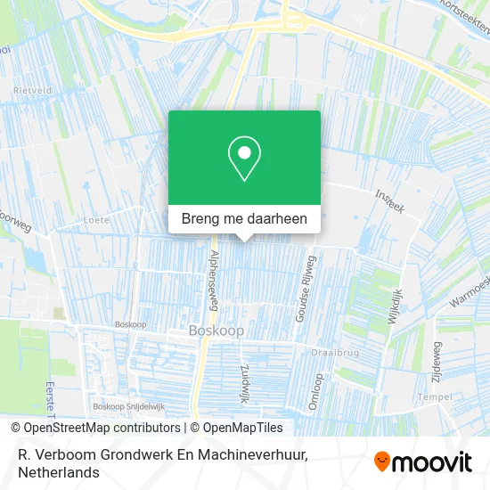R. Verboom Grondwerk En Machineverhuur kaart