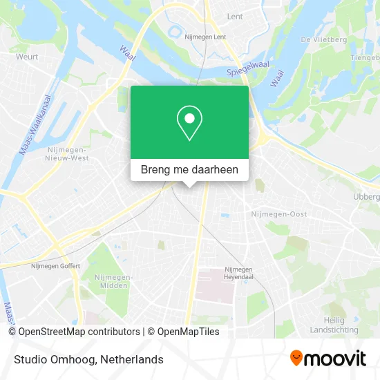 Studio Omhoog kaart