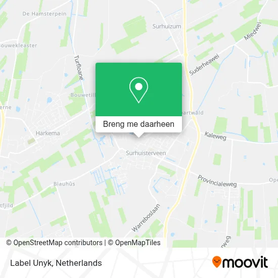 Label Unyk kaart