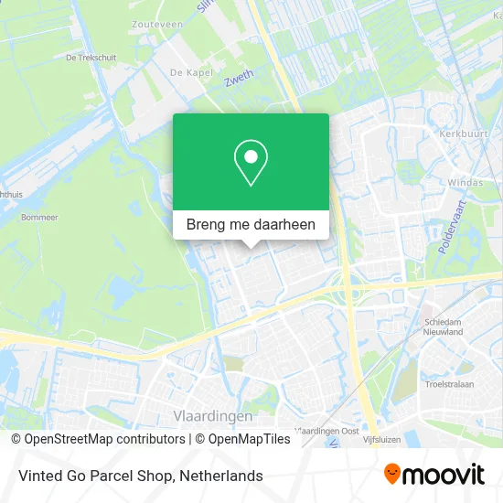 Vinted Go Parcel Shop kaart
