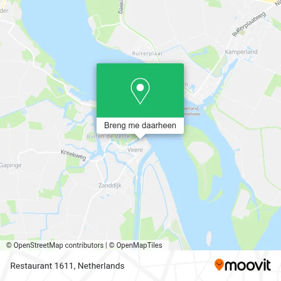 Restaurant 1611 kaart