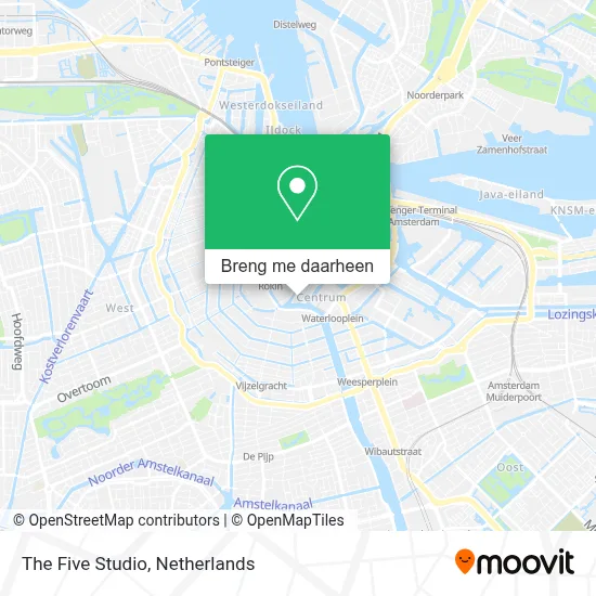 The Five Studio kaart