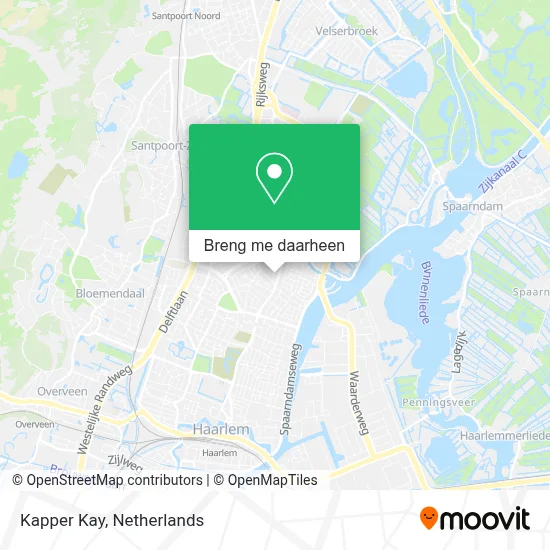 Kapper Kay kaart
