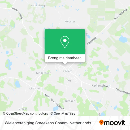Wielervereniging Smeekens-Chaam kaart