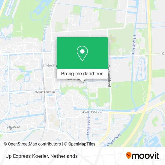 Jp Express Koerier kaart