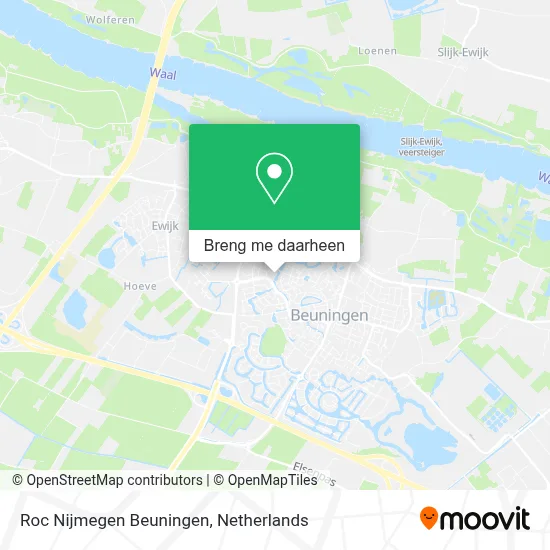 Roc Nijmegen Beuningen kaart